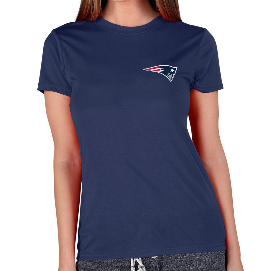 Women Concepts Sport Navy Marathon Knit Lounge T-Shirt ZZ06V22802 Patriots Jersey Clothing