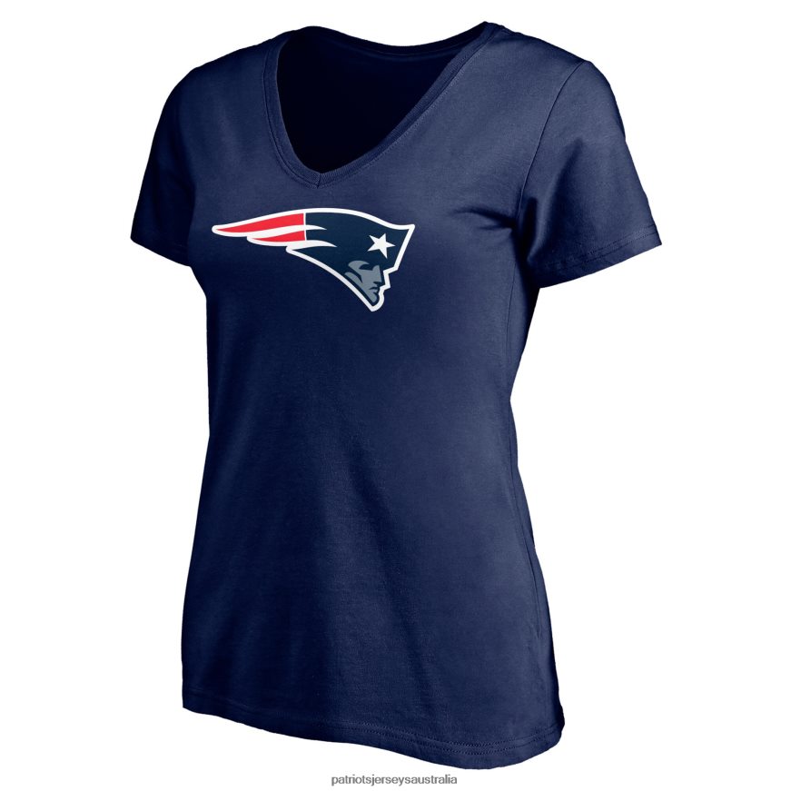 Women Fanatics Branded Mac Jones Navy Plus Size Player Name & Number V-Neck T-Shirt ZZ06V22733 Patriots Jersey Clothing
