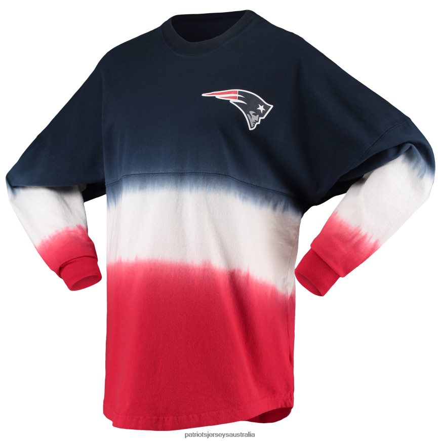 Women Fanatics Branded Navy/Red Ombre Long Sleeve T-Shirt ZZ06V22635 Patriots Jersey Clothing