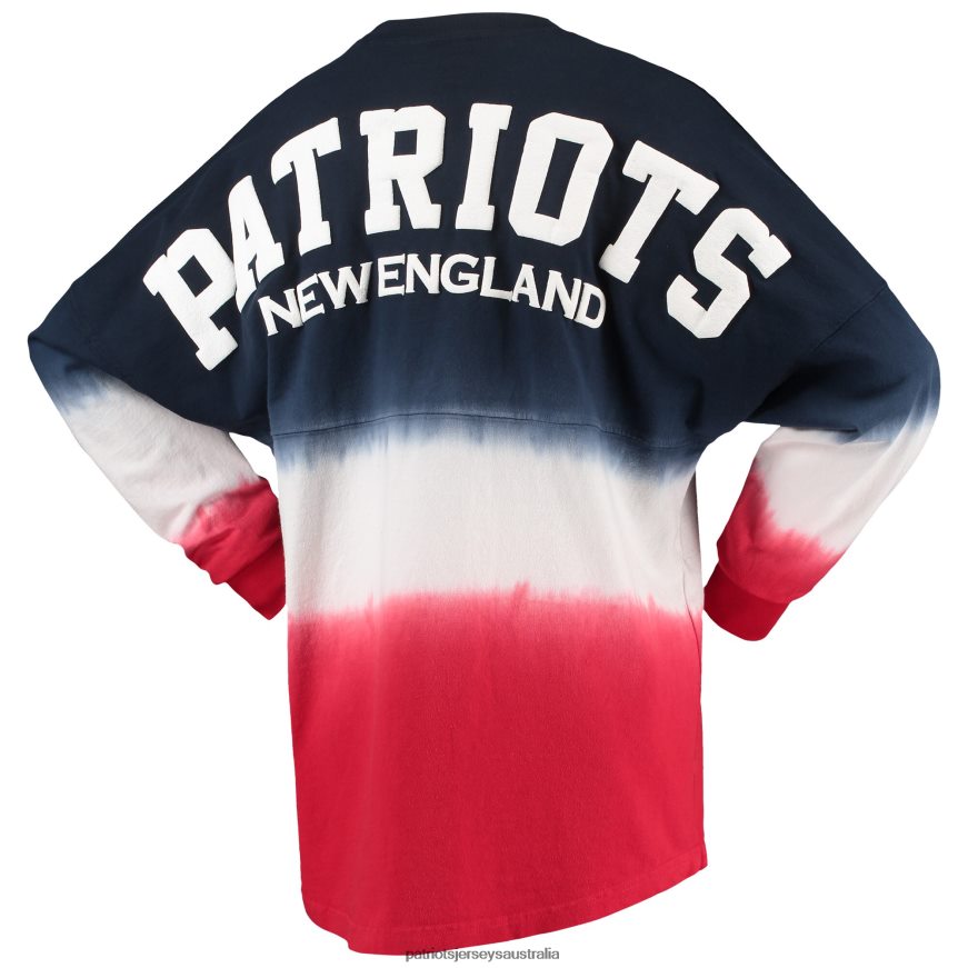 Women Fanatics Branded Navy/Red Ombre Long Sleeve T-Shirt ZZ06V22635 Patriots Jersey Clothing