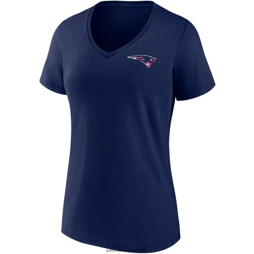 Women Fanatics Branded Navy Team Mother's Day V-Neck T-Shirt ZZ06V22646 Patriots Jersey Clothing