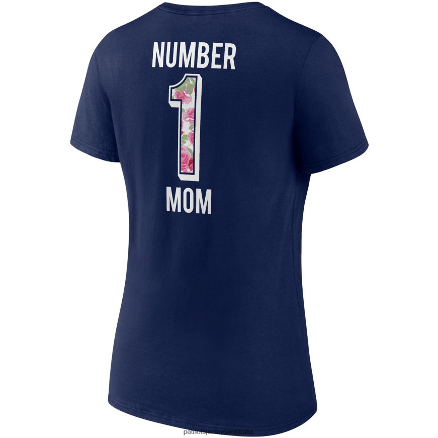Women Fanatics Branded Navy Team Mother's Day V-Neck T-Shirt ZZ06V22646 Patriots Jersey Clothing