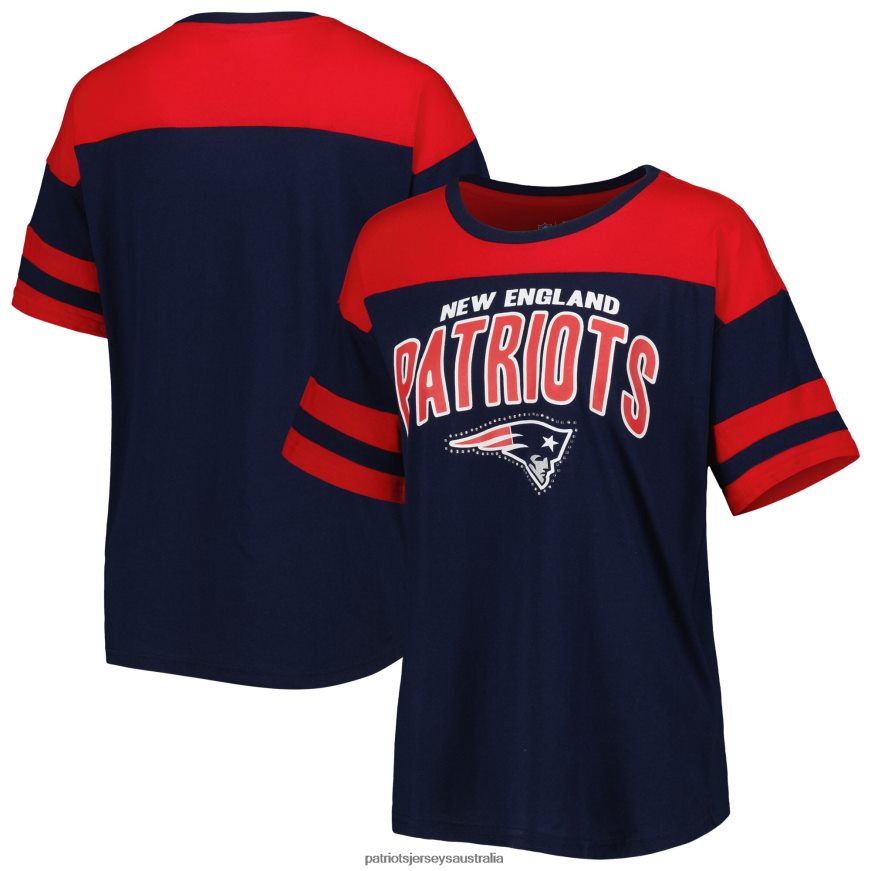 Women G-III 4Her by Carl Banks Navy/Red Play the Ball T-Shirt ZZ06V22693 Patriots Jersey Clothing