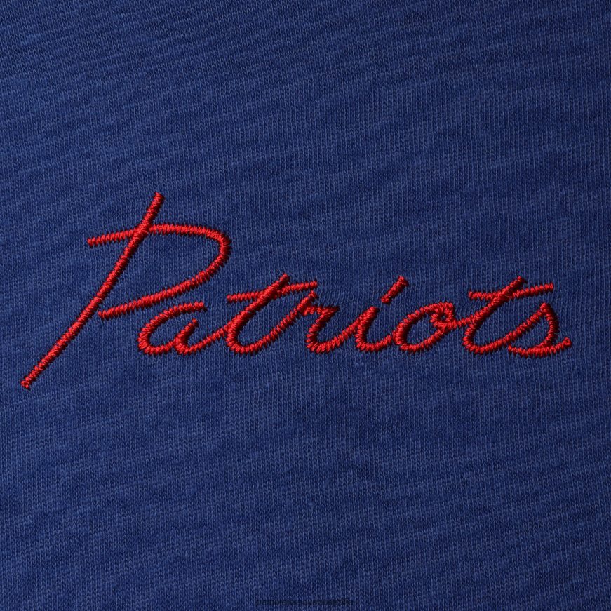 Women Junk Food Royal Half-Sleeve Mock Neck T-Shirt ZZ06V22743 Patriots Jersey Clothing