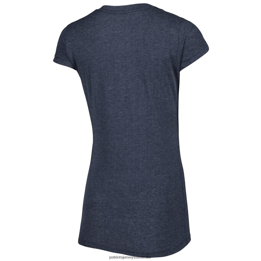 Women New Era Heathered Navy Training Camp V-Neck T-Shirt ZZ06V22663 Patriots Jersey Clothing