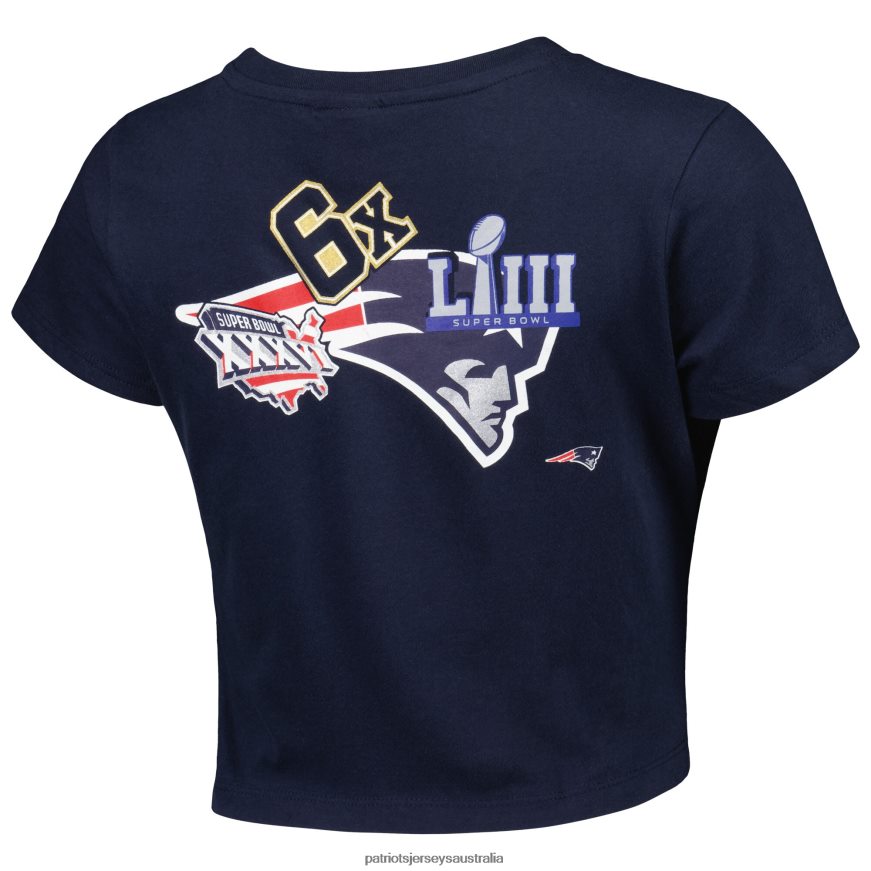 Women New Era Navy Historic Champs T-Shirt ZZ06V22702 Patriots Jersey Clothing