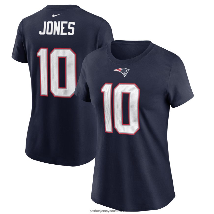 Women Nike Mac Jones Navy Player Name & Number T-Shirt ZZ06V22748 Patriots Jersey Clothing