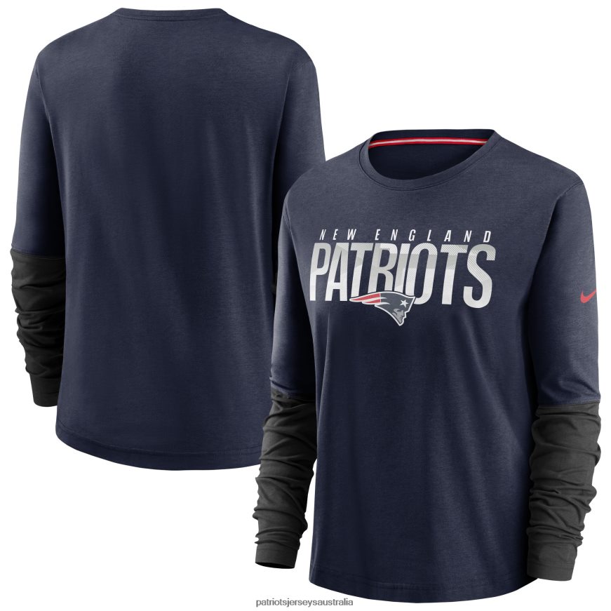 Women Nike Navy City Mascot Breathe Long Sleeve T-Shirt ZZ06V22716 Patriots Jersey Clothing