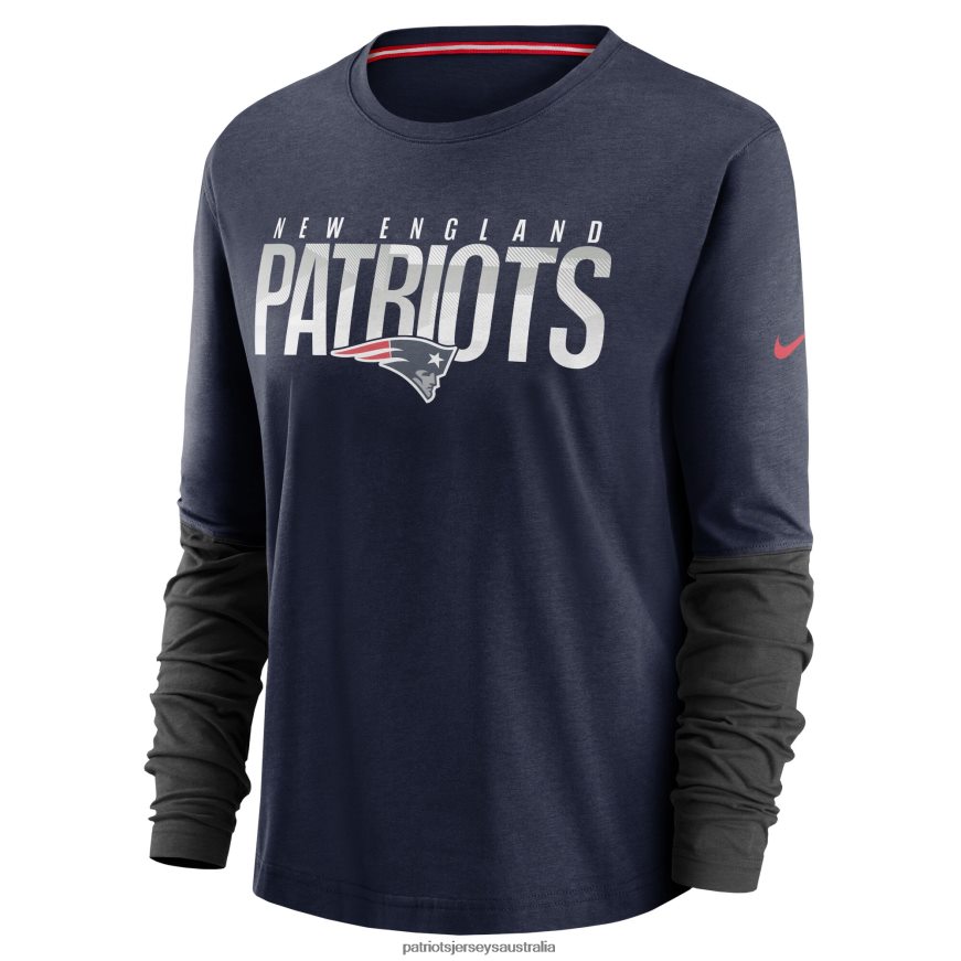 Women Nike Navy City Mascot Breathe Long Sleeve T-Shirt ZZ06V22716 Patriots Jersey Clothing
