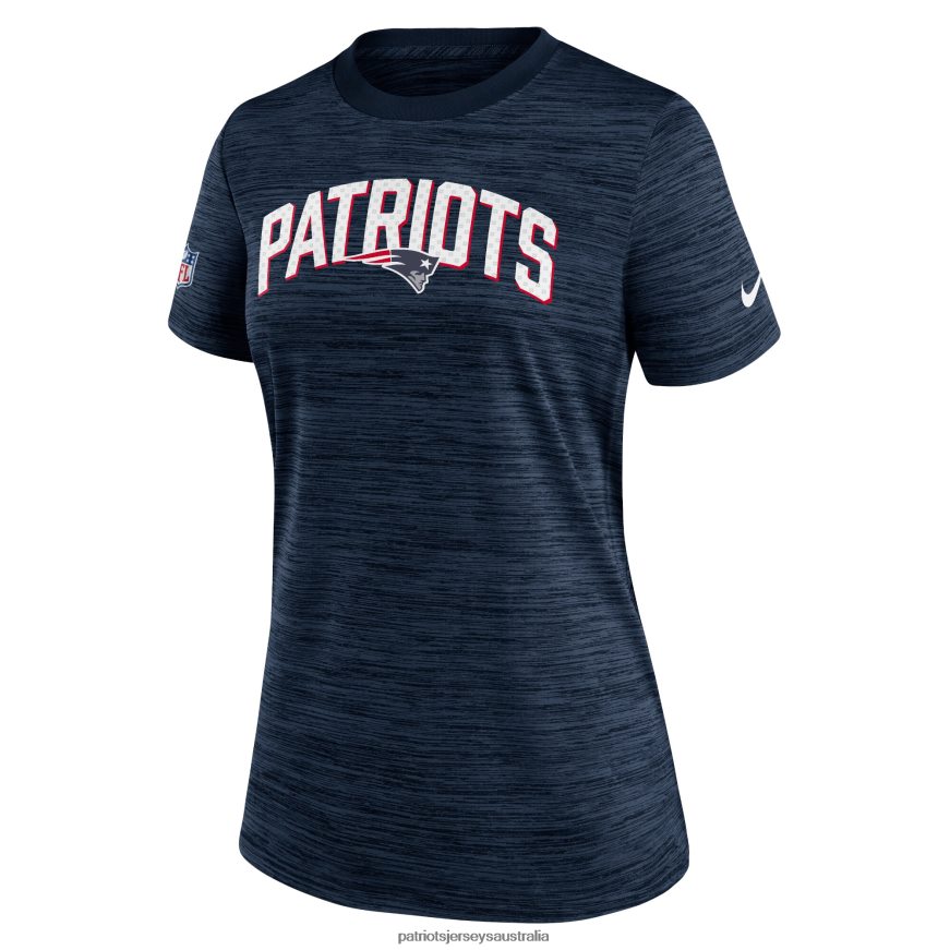 Women Nike Navy Sideline Velocity Lockup Performance T-Shirt ZZ06V22720 Patriots Jersey Clothing