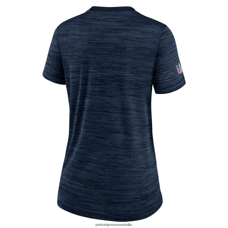 Women Nike Navy Sideline Velocity Lockup Performance T-Shirt ZZ06V22720 Patriots Jersey Clothing