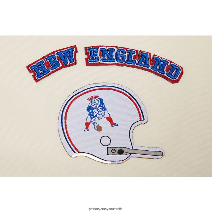 Women Pro Standard Cream Retro Classic Boxy Cropped T-Shirt ZZ06V22655 Patriots Jersey Clothing