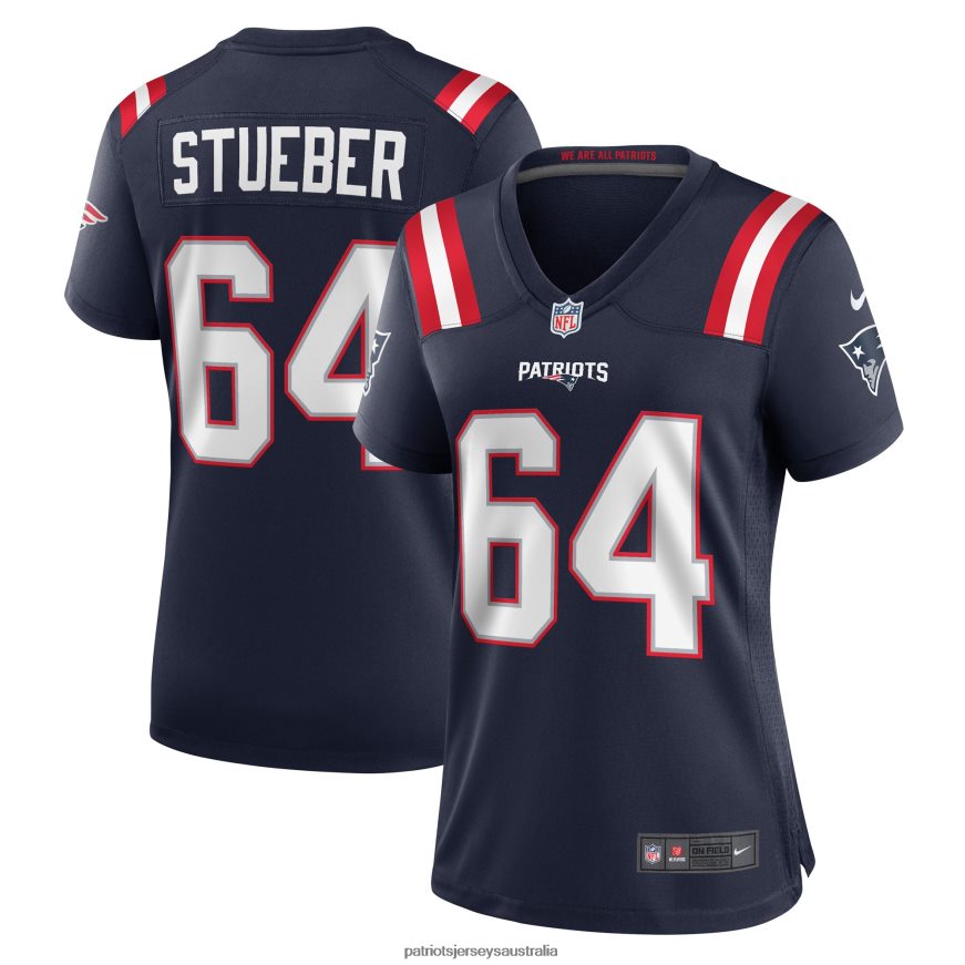 Women Nike Andrew Stueber Navy Game Player Jersey ZZ06V21115 Patriots Jersey Clothing