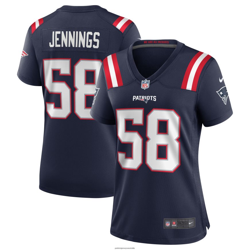 Women Nike Anfernee Jennings Navy Team Game Jersey ZZ06V21156 Patriots Jersey Clothing