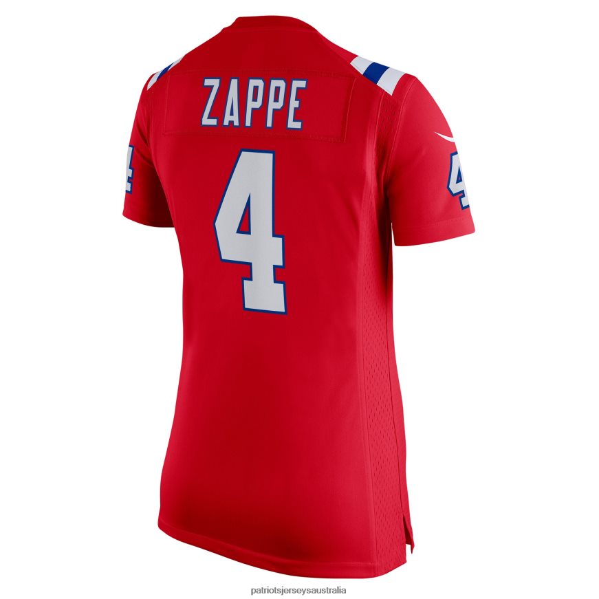 Women Nike Bailey Zappe Red Alternate Game Player Jersey ZZ06V21223 Patriots Jersey Clothing