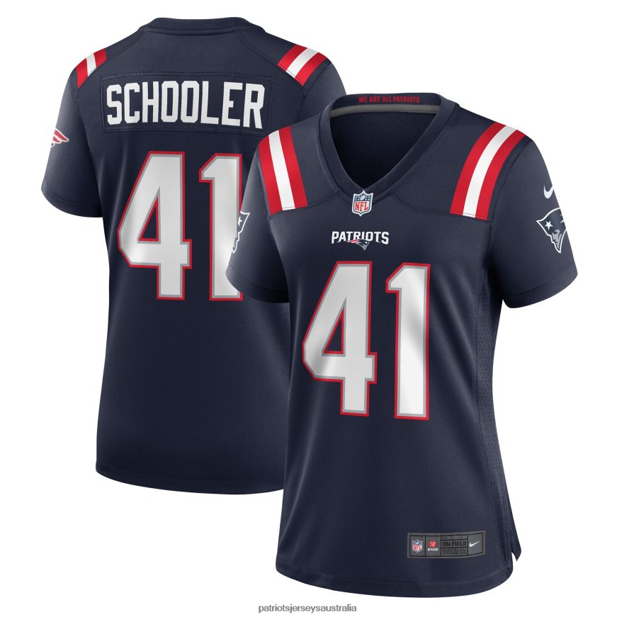 Women Nike Brenden Schooler Navy Game Player Jersey ZZ06V21116 Patriots Jersey Clothing