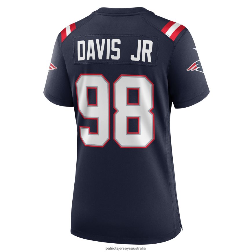 Women Nike Carl Davis Jr. Navy Game Player Jersey ZZ06V21237 Patriots Jersey Clothing