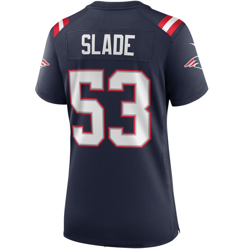 Women Nike Chris Slade Navy Game Retired Player Jersey ZZ06V21142 Patriots Jersey Clothing