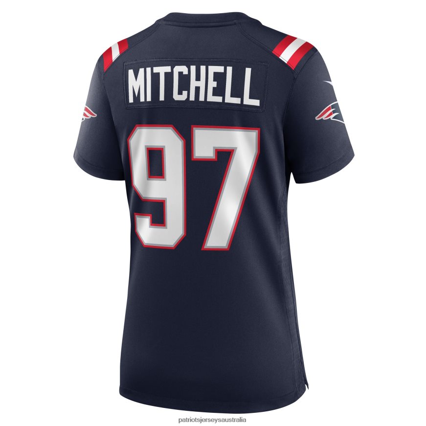 Women Nike DaMarcus Mitchell Navy Game Player Jersey ZZ06V21240 Patriots Jersey Clothing
