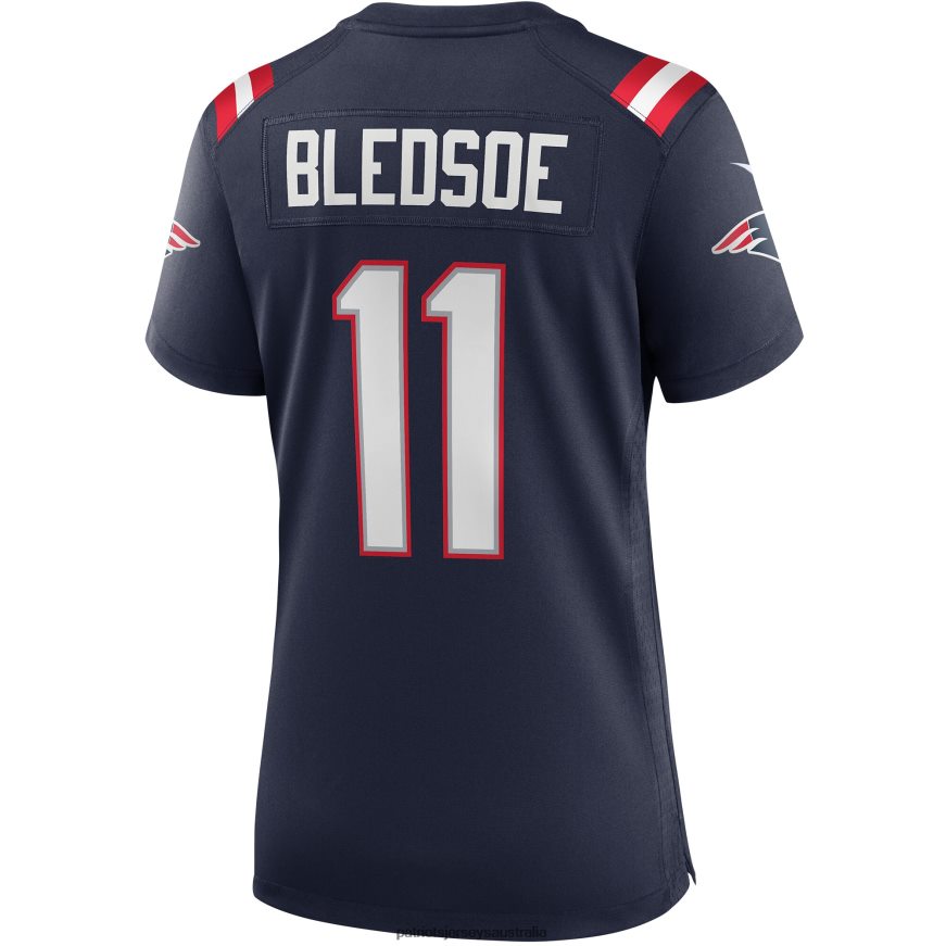 Women Nike Drew Bledsoe Navy Game Retired Player Jersey ZZ06V21208 Patriots Jersey Clothing