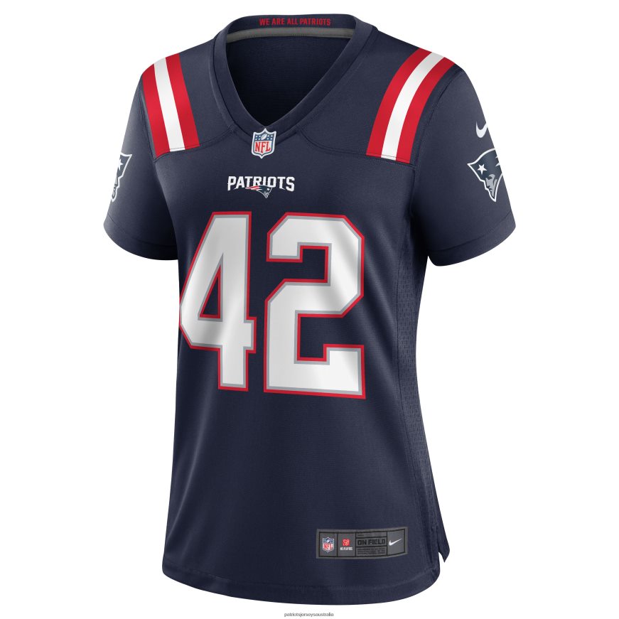 Women Nike J.J. Taylor Navy Team Game Jersey ZZ06V21138 Patriots Jersey Clothing
