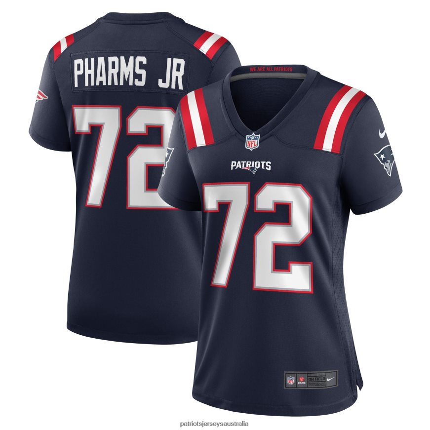 Women Nike Jeremiah Pharms Jr. Navy Game Player Jersey ZZ06V21120 Patriots Jersey Clothing