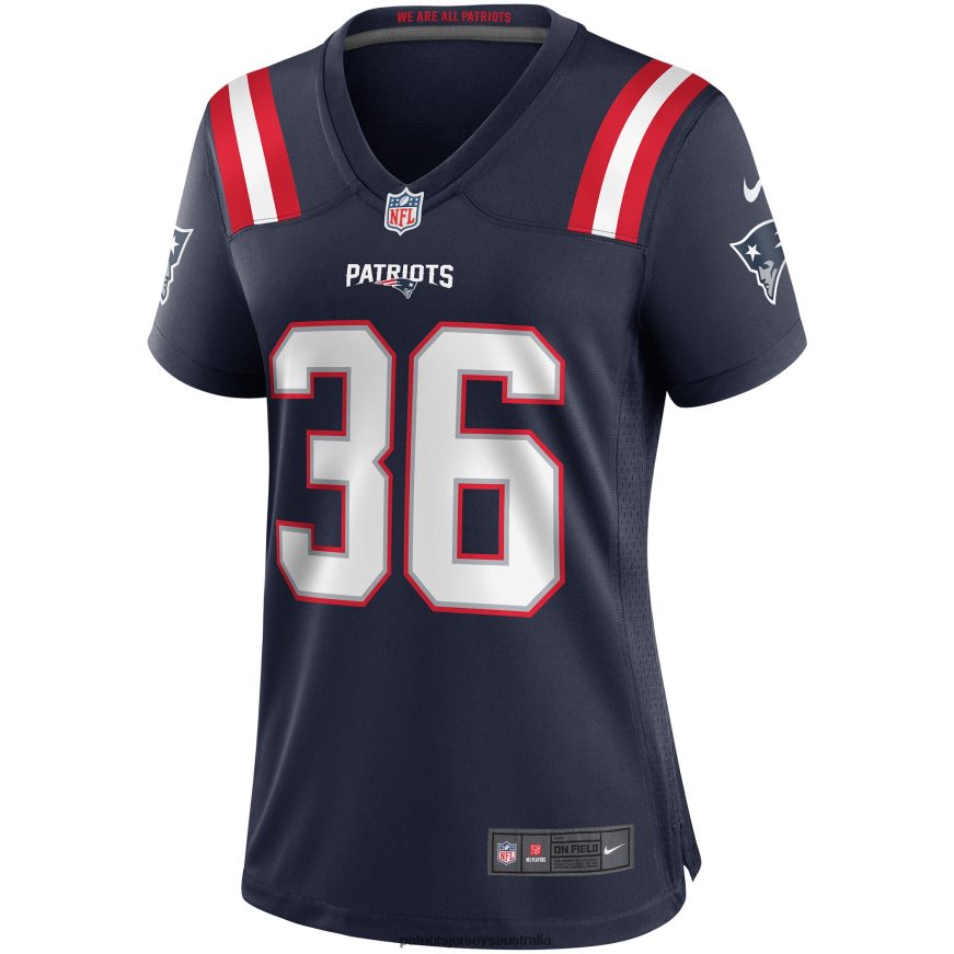 Women Nike Lawyer Milloy Navy Game Retired Player Jersey ZZ06V21145 Patriots Jersey Clothing