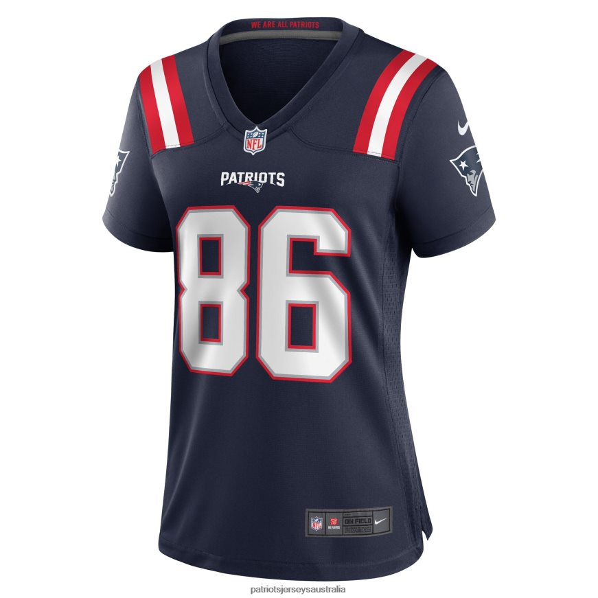 Women Nike Lynn Bowden Jr. Navy Home Game Player Jersey ZZ06V21127 Patriots Jersey Clothing