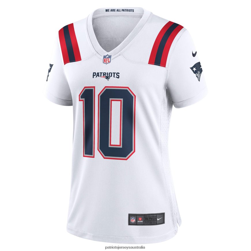 Women Nike Mac Jones White Player Game Jersey ZZ06V21184 Patriots Jersey Clothing