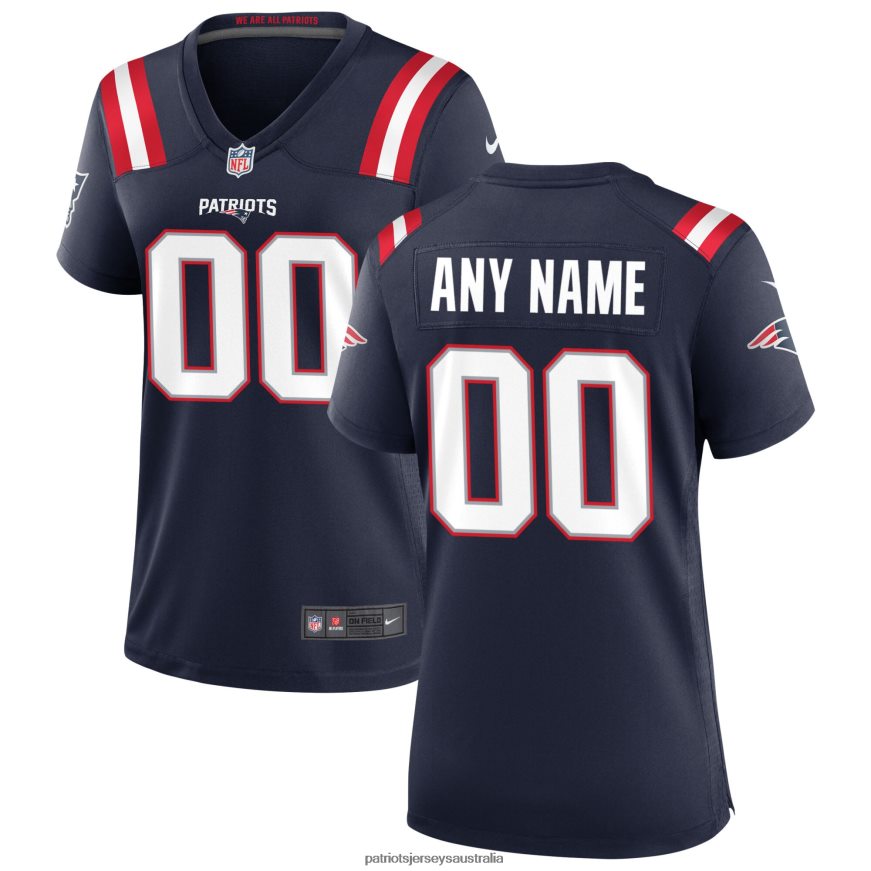 Women Nike Navy Custom Game Jersey ZZ06V21172 Patriots Jersey Clothing