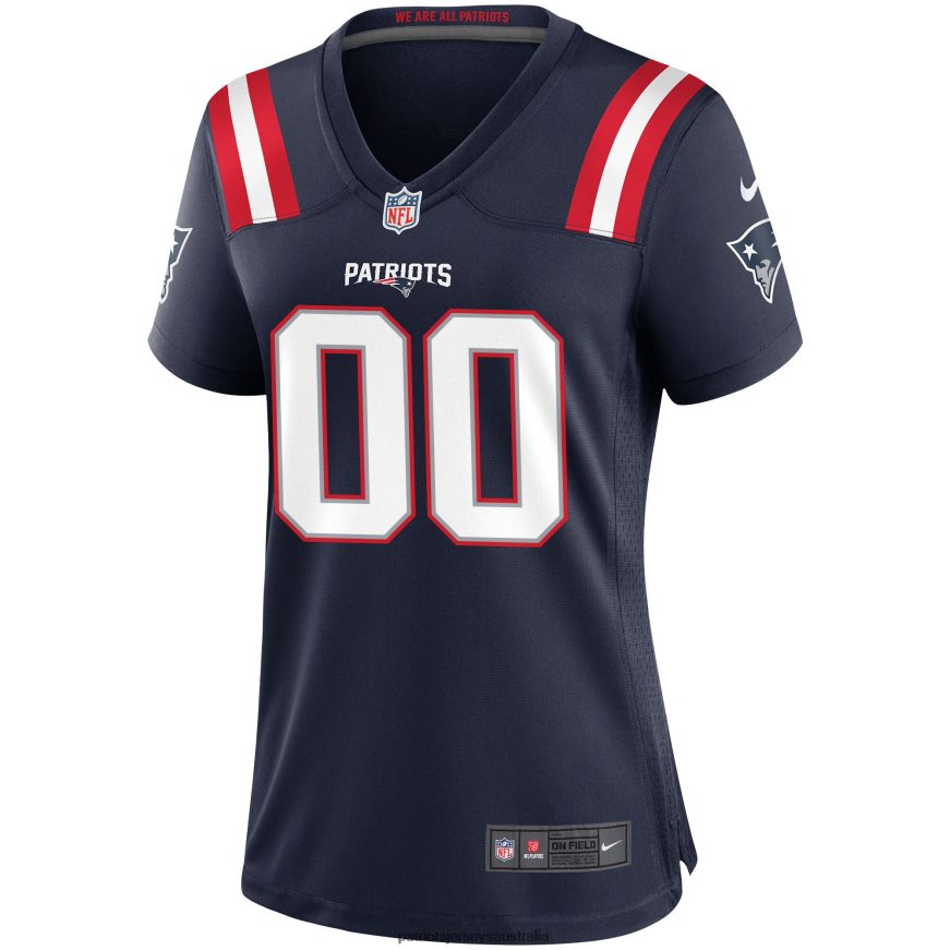 Women Nike Navy Custom Game Jersey ZZ06V21172 Patriots Jersey Clothing