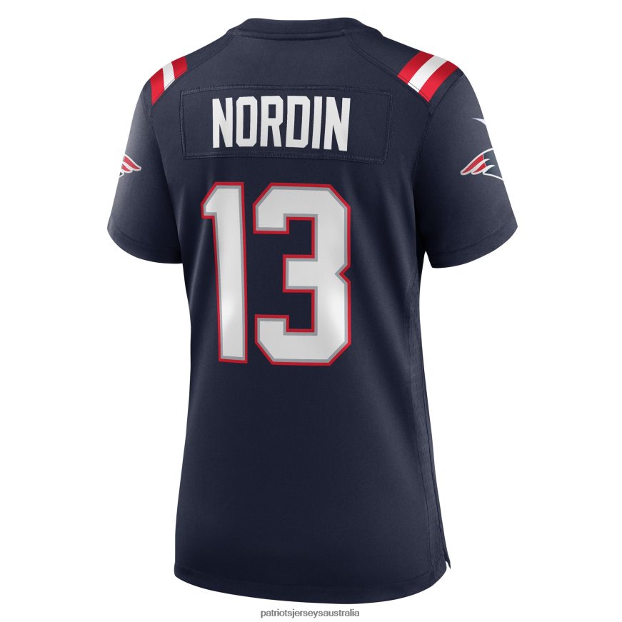 Women Nike Quinn Nordin Navy Game Player Jersey ZZ06V21119 Patriots Jersey Clothing