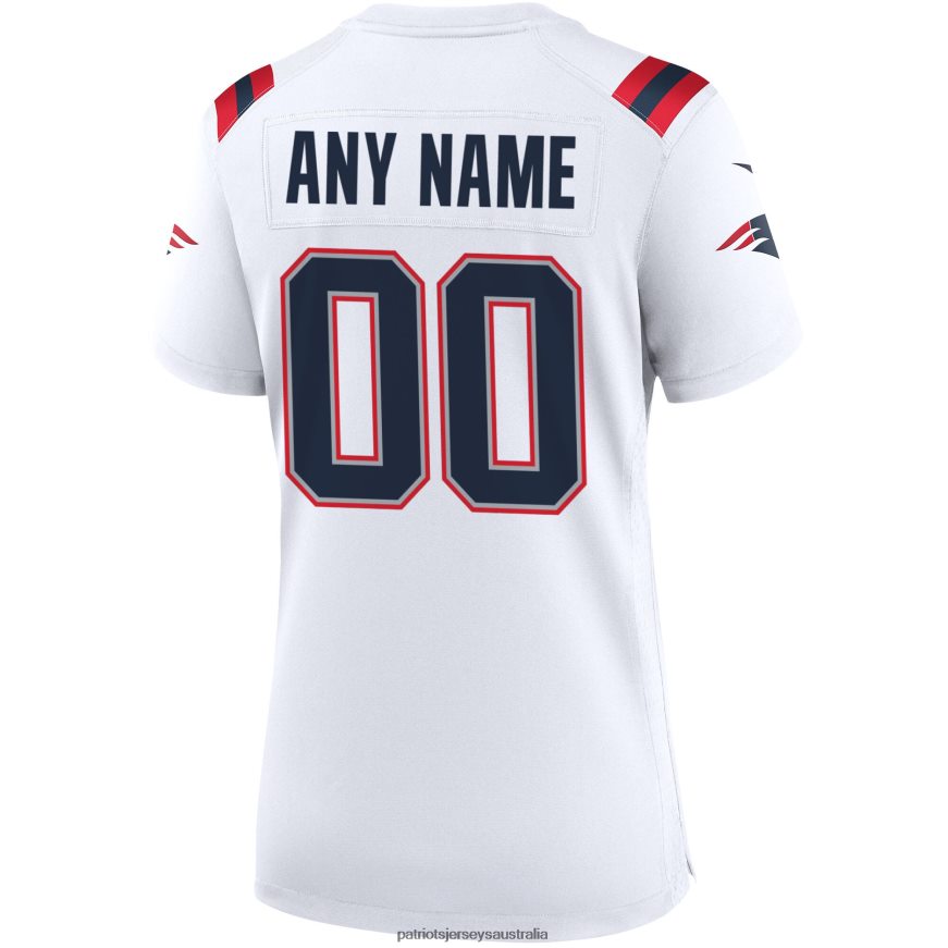 Women Nike White Custom Game Jersey ZZ06V21174 Patriots Jersey Clothing
