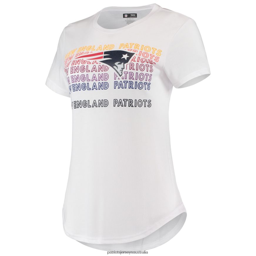 Women Concepts Sport White/Charcoal Sonata T-Shirt & Leggings Lounge Set ZZ06V22889 Patriots Jersey Clothing