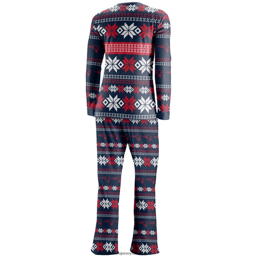 Women FOCO Navy Ugly Pajama Set ZZ06V22893 Patriots Jersey Clothing
