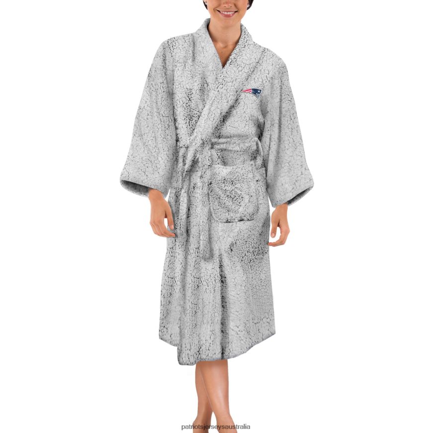 Women The Northwest Group Gray Sherpa Bathrobe ZZ06V22868 Patriots Jersey Clothing
