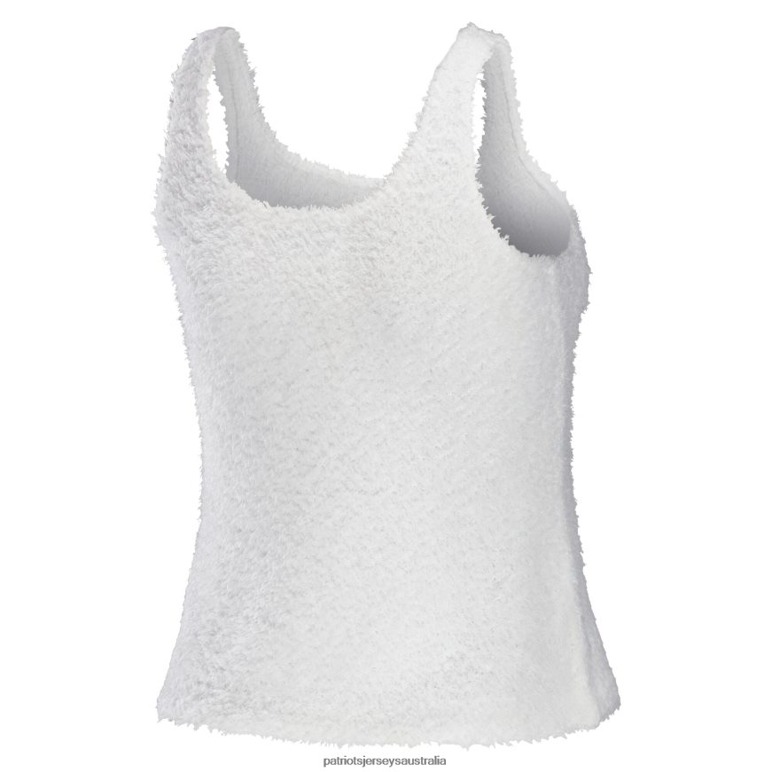 Women WEAR by Erin Andrews Cream Cozy Scoop Neck Tank Top & Pants Sleep Set ZZ06V22880 Patriots Jersey Clothing