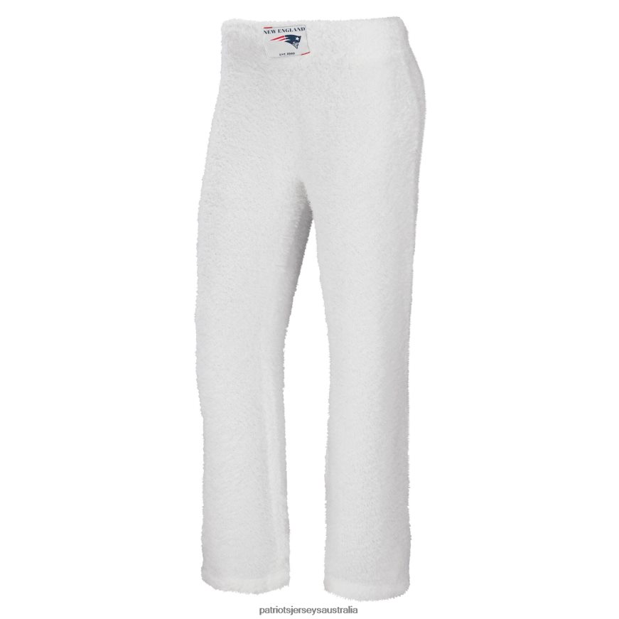 Women WEAR by Erin Andrews Cream Cozy Scoop Neck Tank Top & Pants Sleep Set ZZ06V22880 Patriots Jersey Clothing