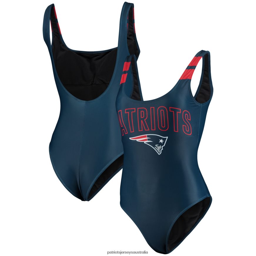 Women FOCO Navy One-Piece Bathing Suit ZZ06V22902 Patriots Jersey Clothing