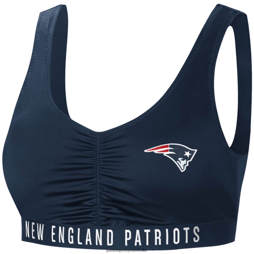 Women G-III 4Her by Carl Banks Navy All-Star Bikini Top ZZ06V22900 Patriots Jersey Clothing