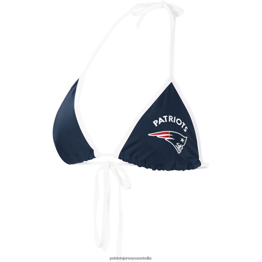 Women G-III 4Her by Carl Banks Navy Perfect Match Bikini Top ZZ06V22898 Patriots Jersey Clothing