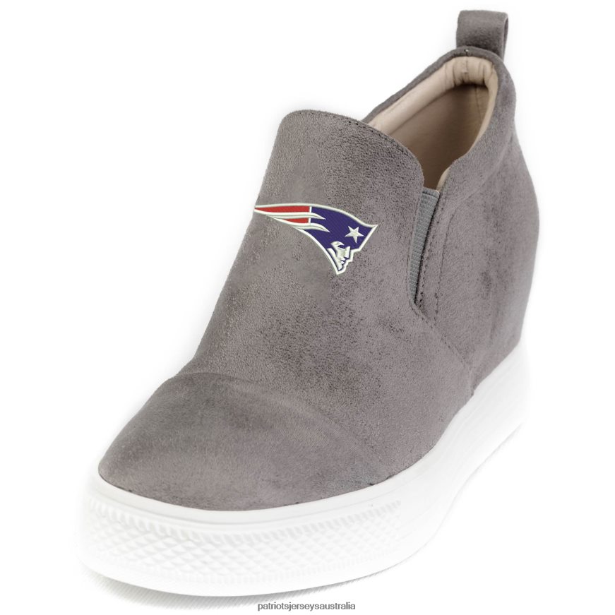 Women Cuce Gray Snap Slip-On Shoes ZZ06V22236 Patriots Jersey Footwear