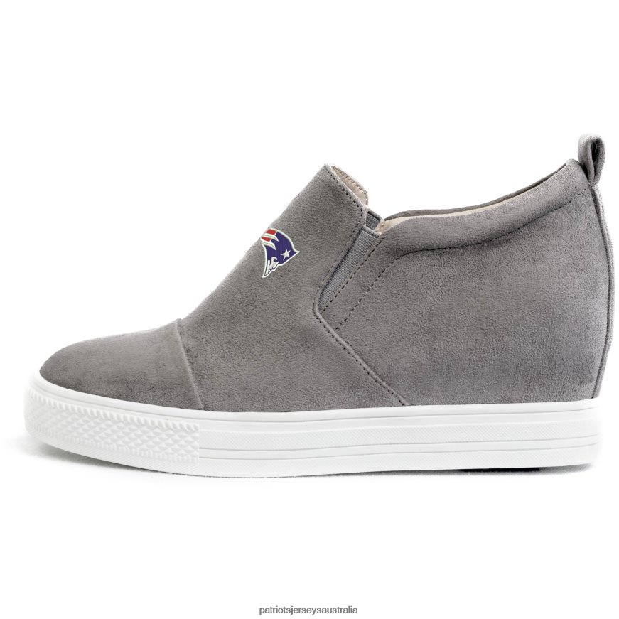 Women Cuce Gray Snap Slip-On Shoes ZZ06V22236 Patriots Jersey Footwear