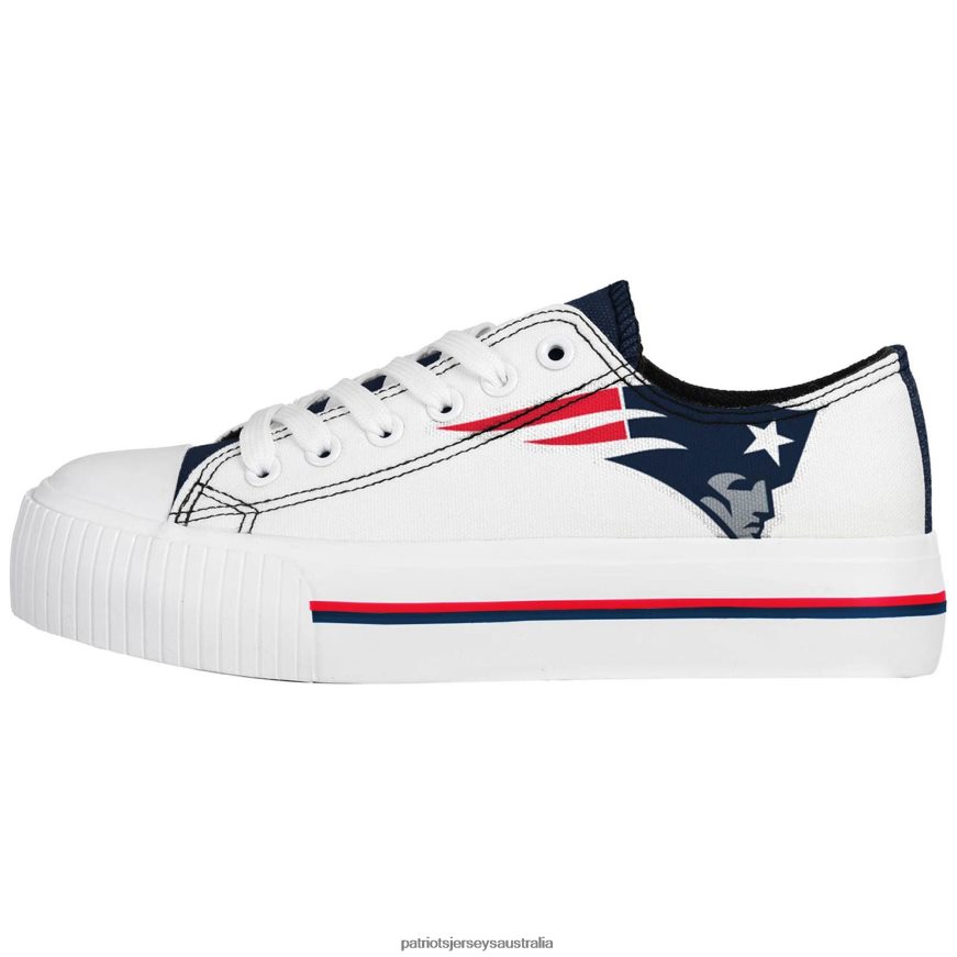 Women FOCO Platform Canvas Shoes ZZ06V22247 Patriots Jersey Footwear