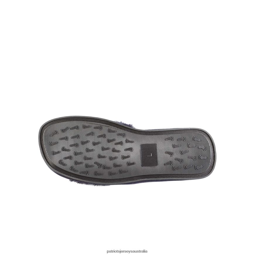 Women FOCO Navy Rhinestone Fuzzy Slippers ZZ06V22237 Patriots Jersey Footwear