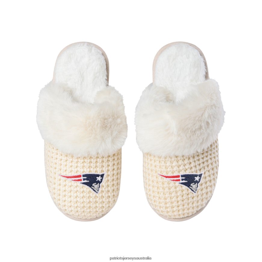 Women FOCO Open Back Slippers ZZ06V22240 Patriots Jersey Footwear