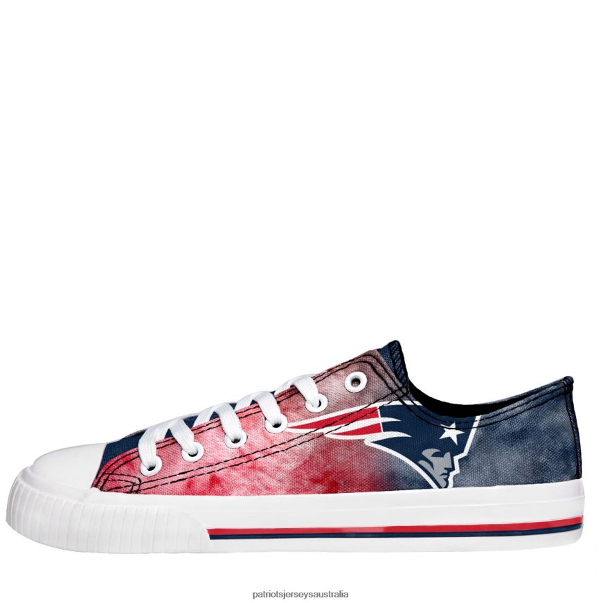 Women FOCO Big Logo Tie-Dye Canvas Sneakers ZZ06V22255 Patriots Jersey Footwear
