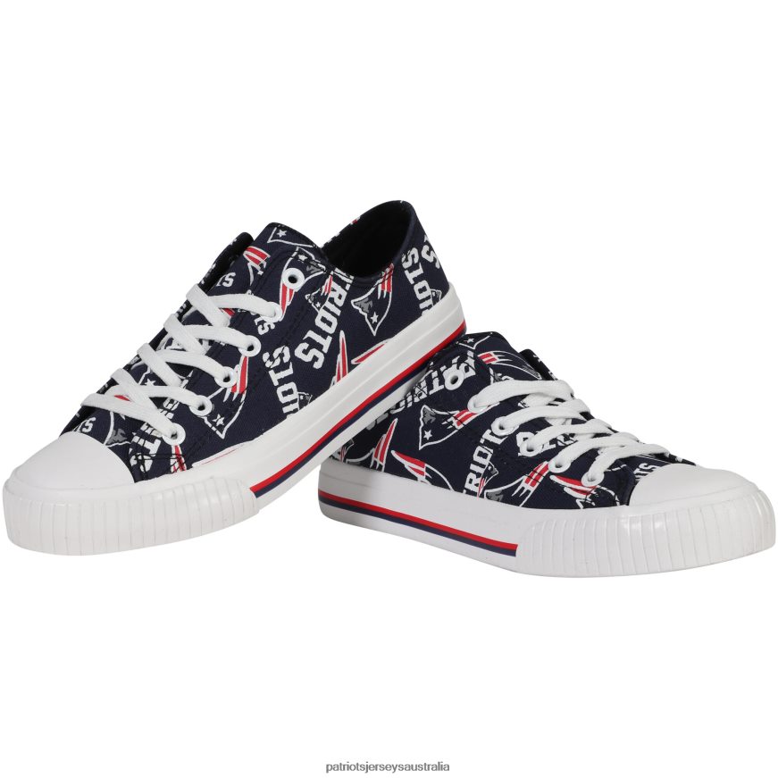 Women Repeat Print Low Top Sneakers ZZ06V22249 Patriots Jersey Footwear