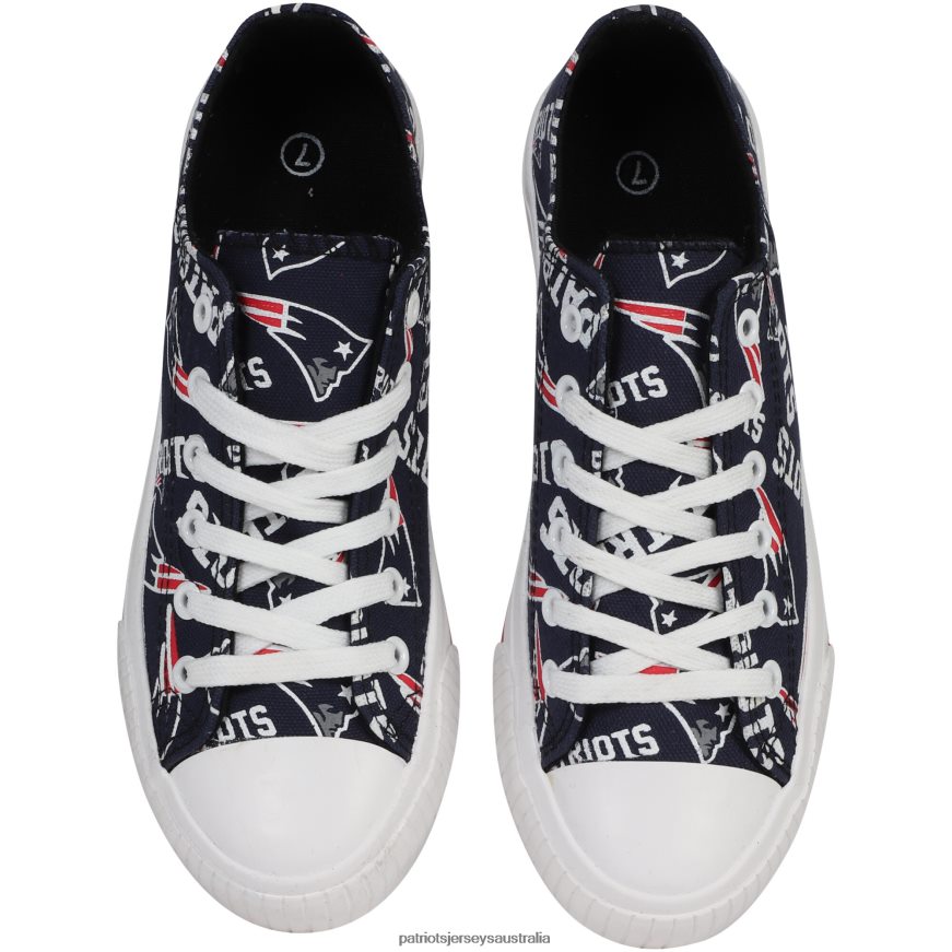 Women Repeat Print Low Top Sneakers ZZ06V22249 Patriots Jersey Footwear
