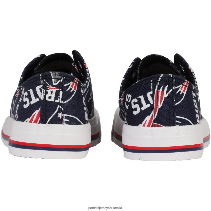 Women Repeat Print Low Top Sneakers ZZ06V22249 Patriots Jersey Footwear